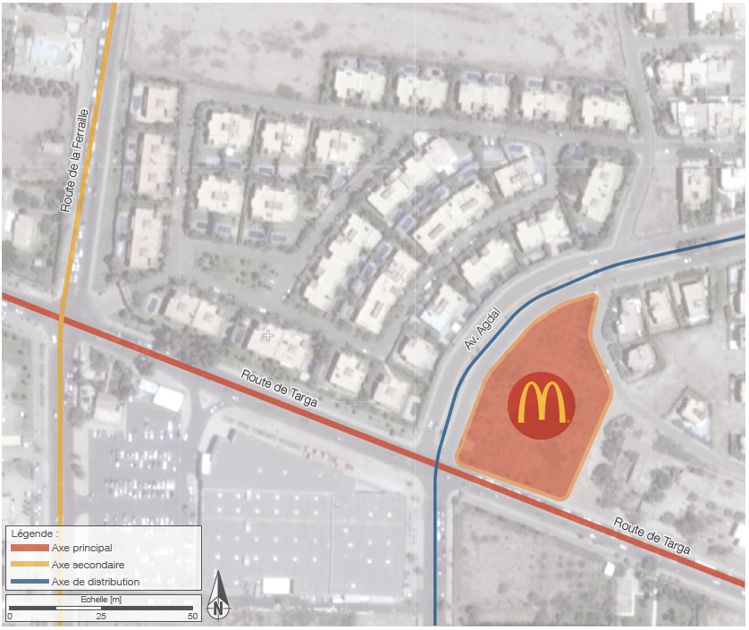 Étude d&#039;accessibilité et de circulation du projet McDonald&#039;s Route de Targa