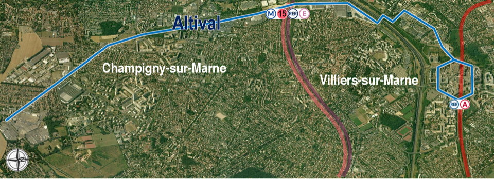 Ile-de-France  – Transitec dans le groupement d’étude du projet Altival