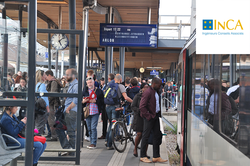 Extension de la gare centrale de Luxembourg : Transitec modélise et expertise la mobilité piétonne pour InCA