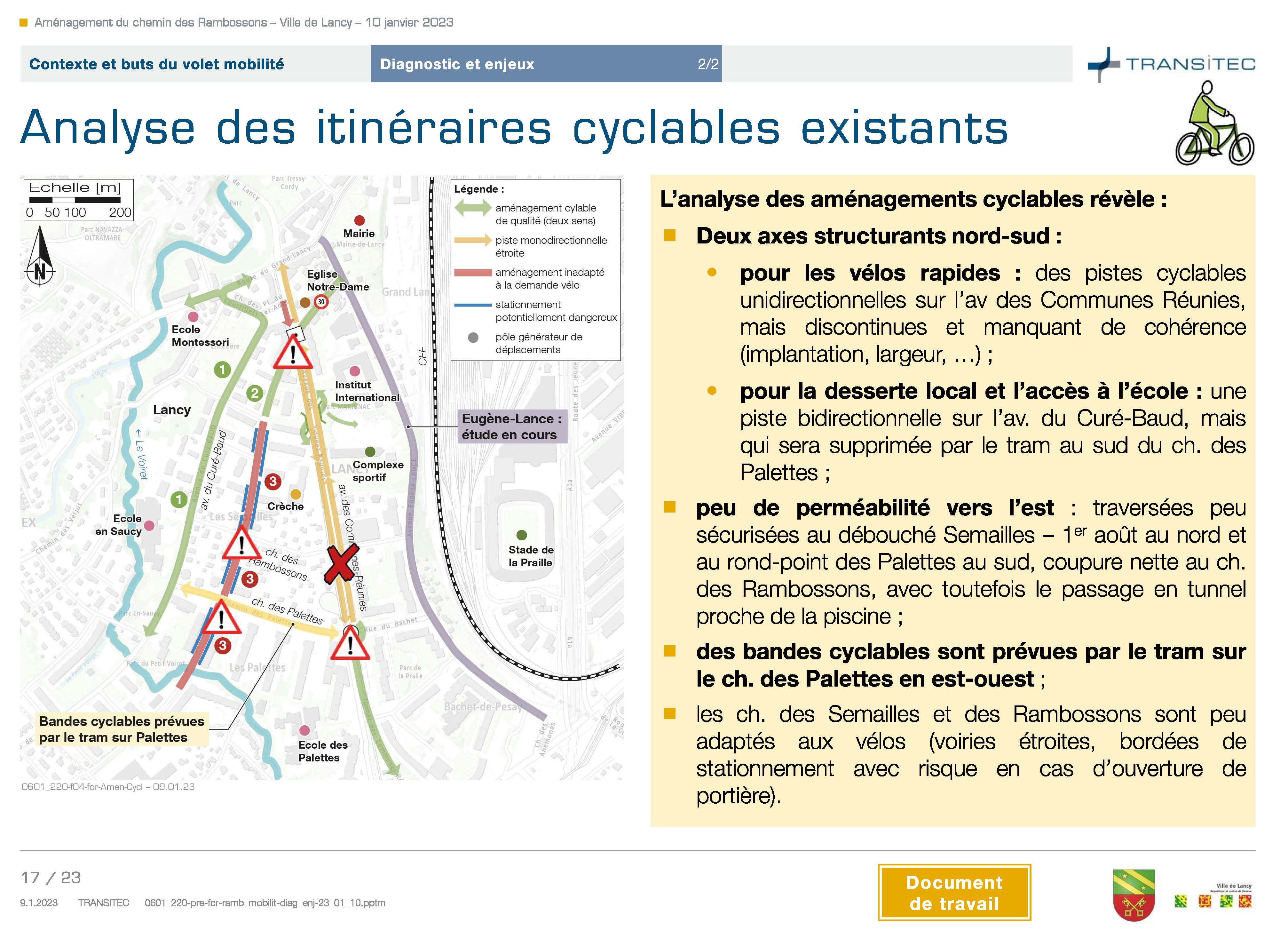 Aménagement des espaces publics du chemin de Rambossons