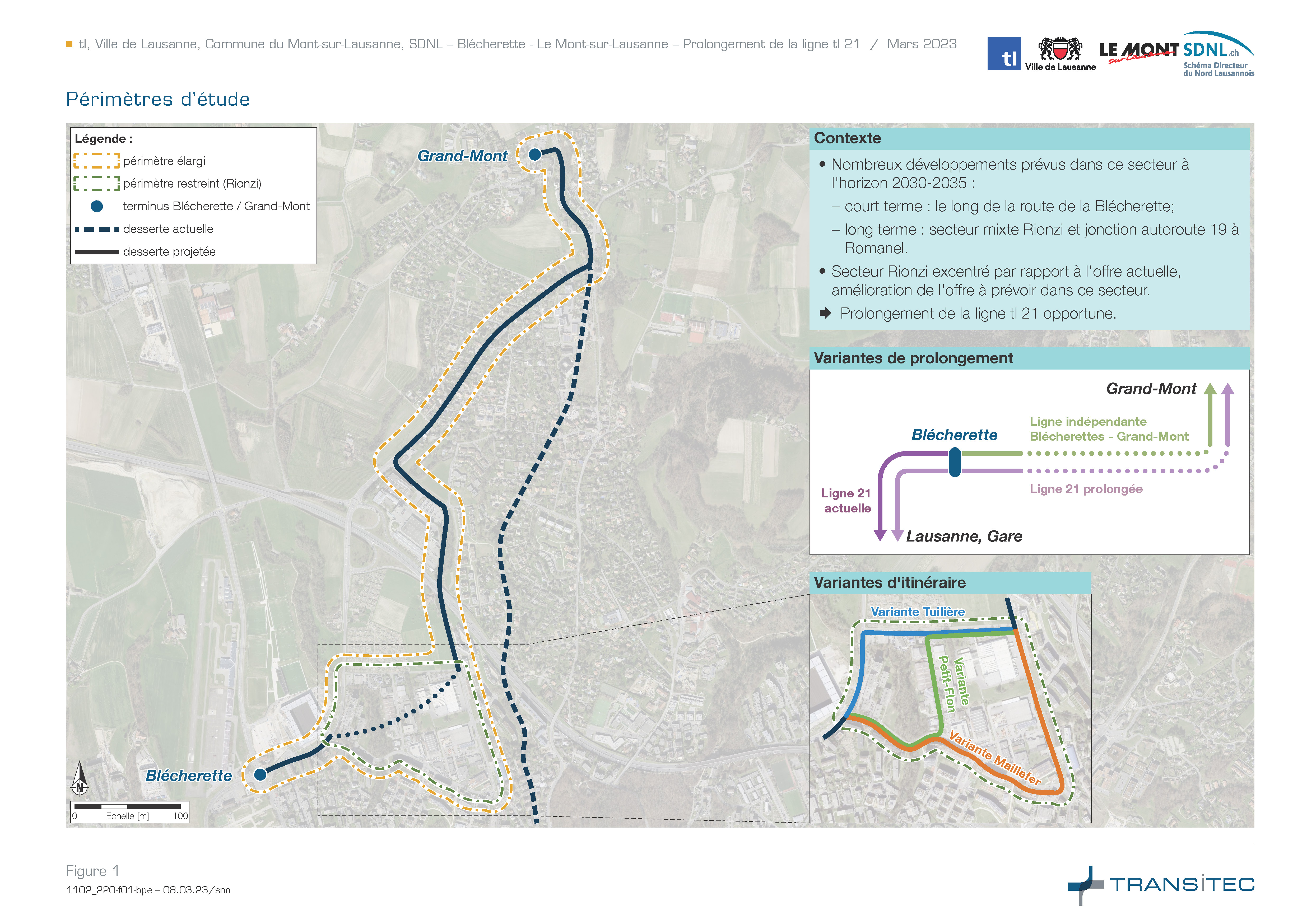 Prolongement de la ligne tl 21