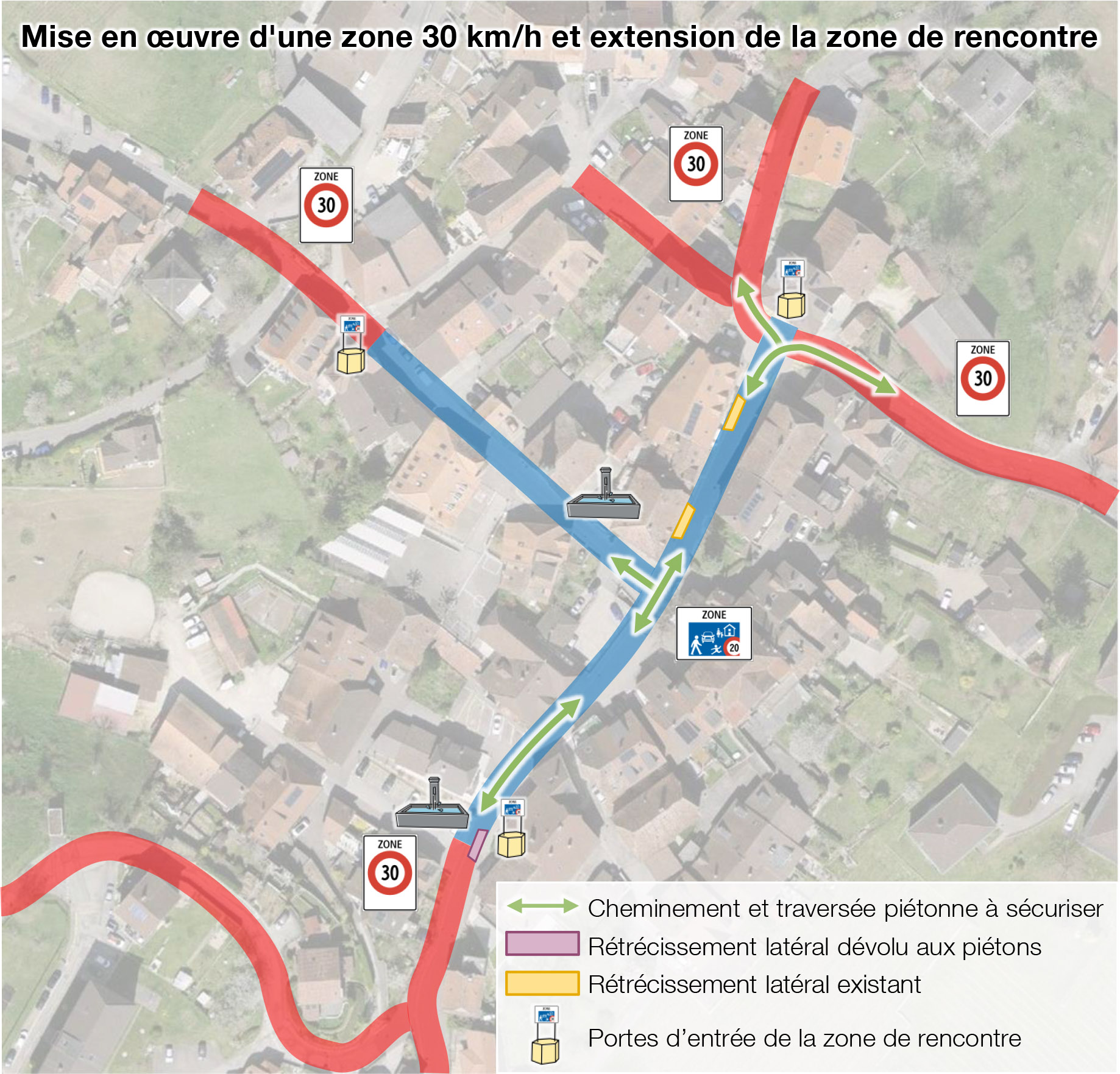 Gorgier – Réaménagement des rues de la Foulaz et du Centre