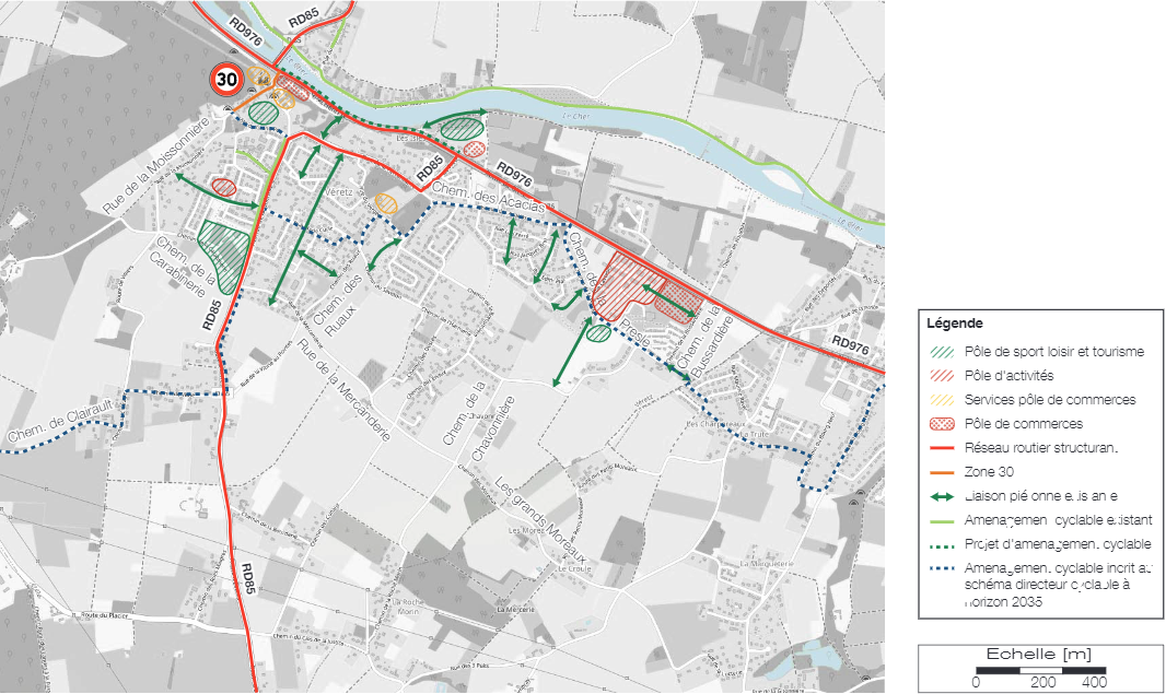 Plan de mobilité de la ville de Véretz