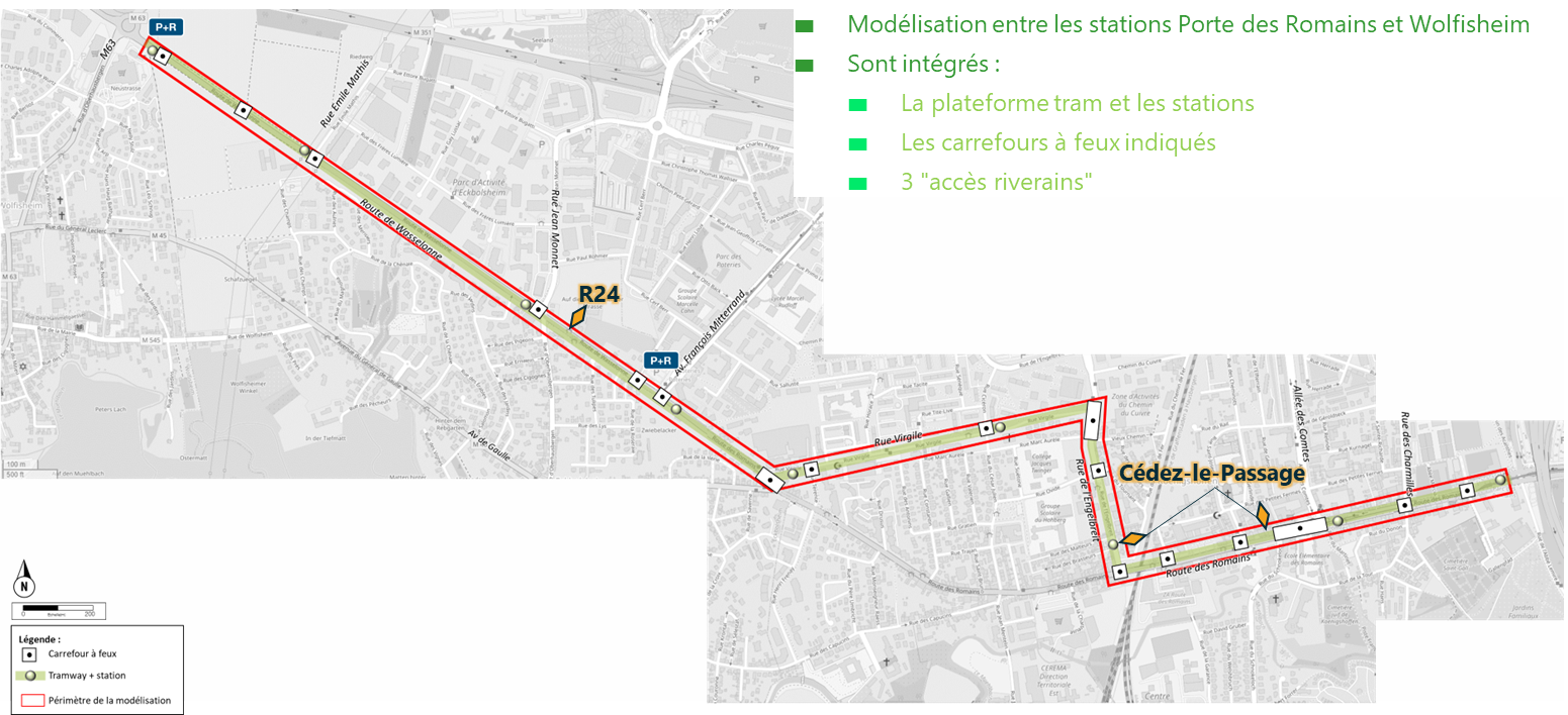 Modélisation dynamique de l&#039;extension de la ligne F du réseau de tramway strasbourgeois