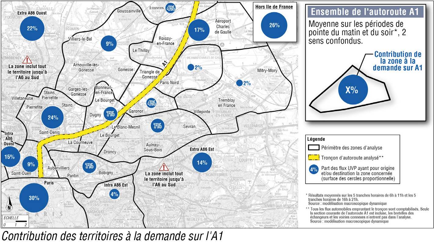 Etudes d&#039;aménagement et de déplacements du Nord Francilien - Corridor de l&#039;A1