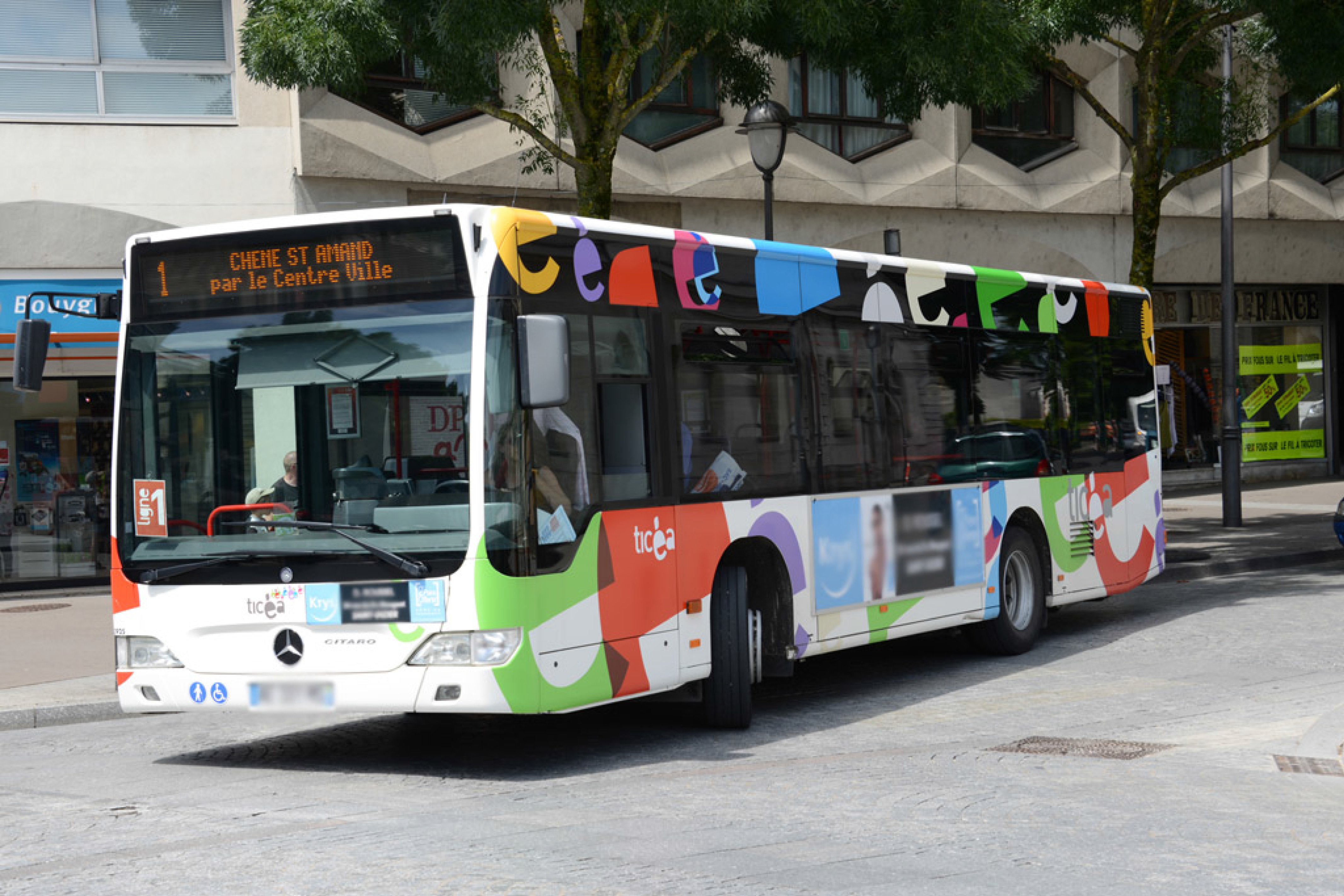 Les bus urbains du réseau TICEA
