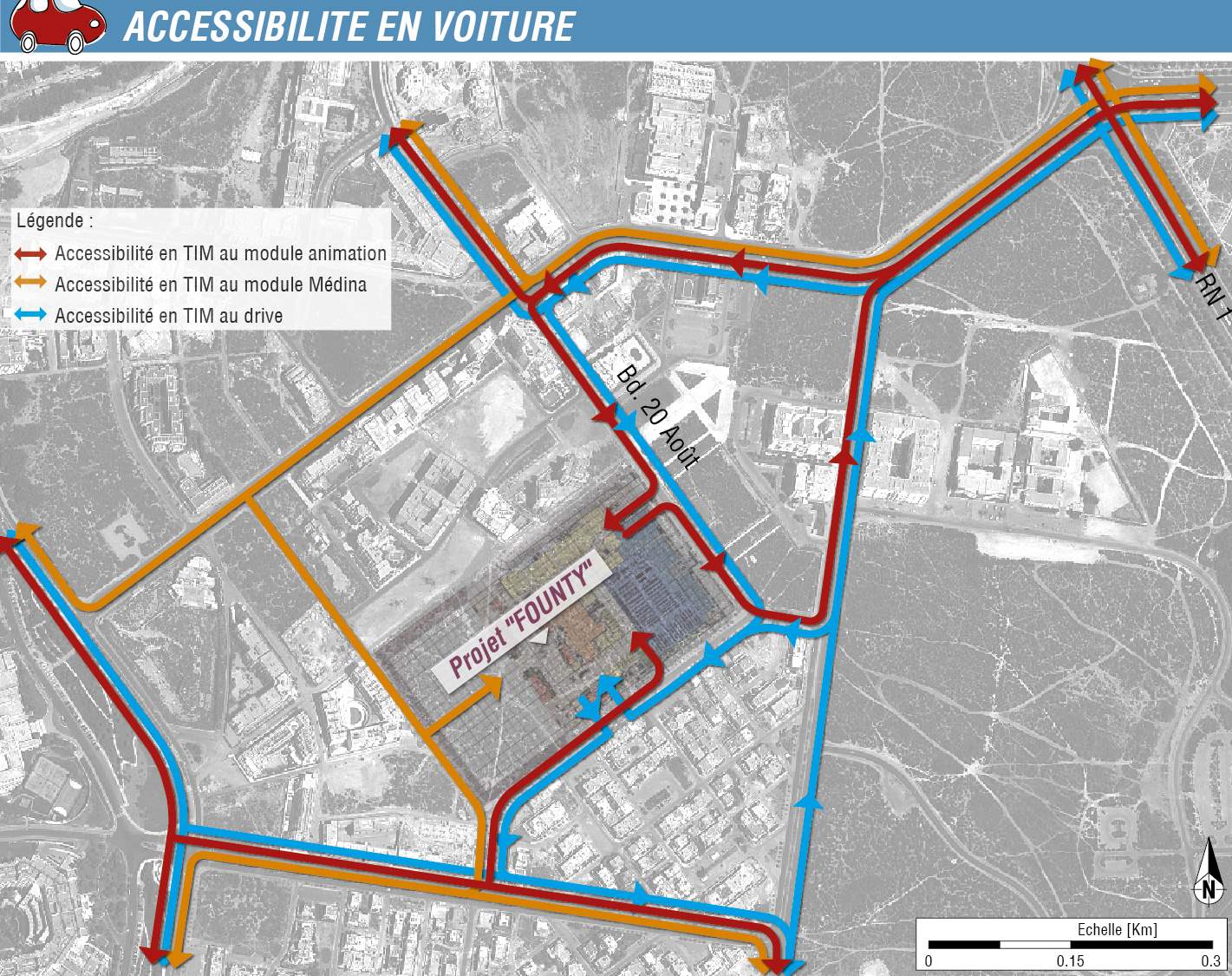 Centre d&#039;animations &quot;Founty Agadir&quot; – Etude de mobilité et de circulation