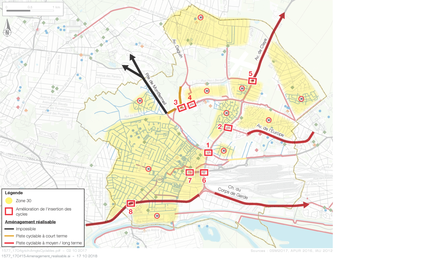Ville de Chelles - Etude de circulation, de stationnement et de jalonnement