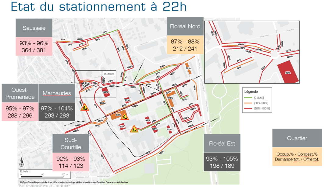 Etude de circulation et de stationnement pour le quartier NPNRU Floréal-Saussaie-Courtille