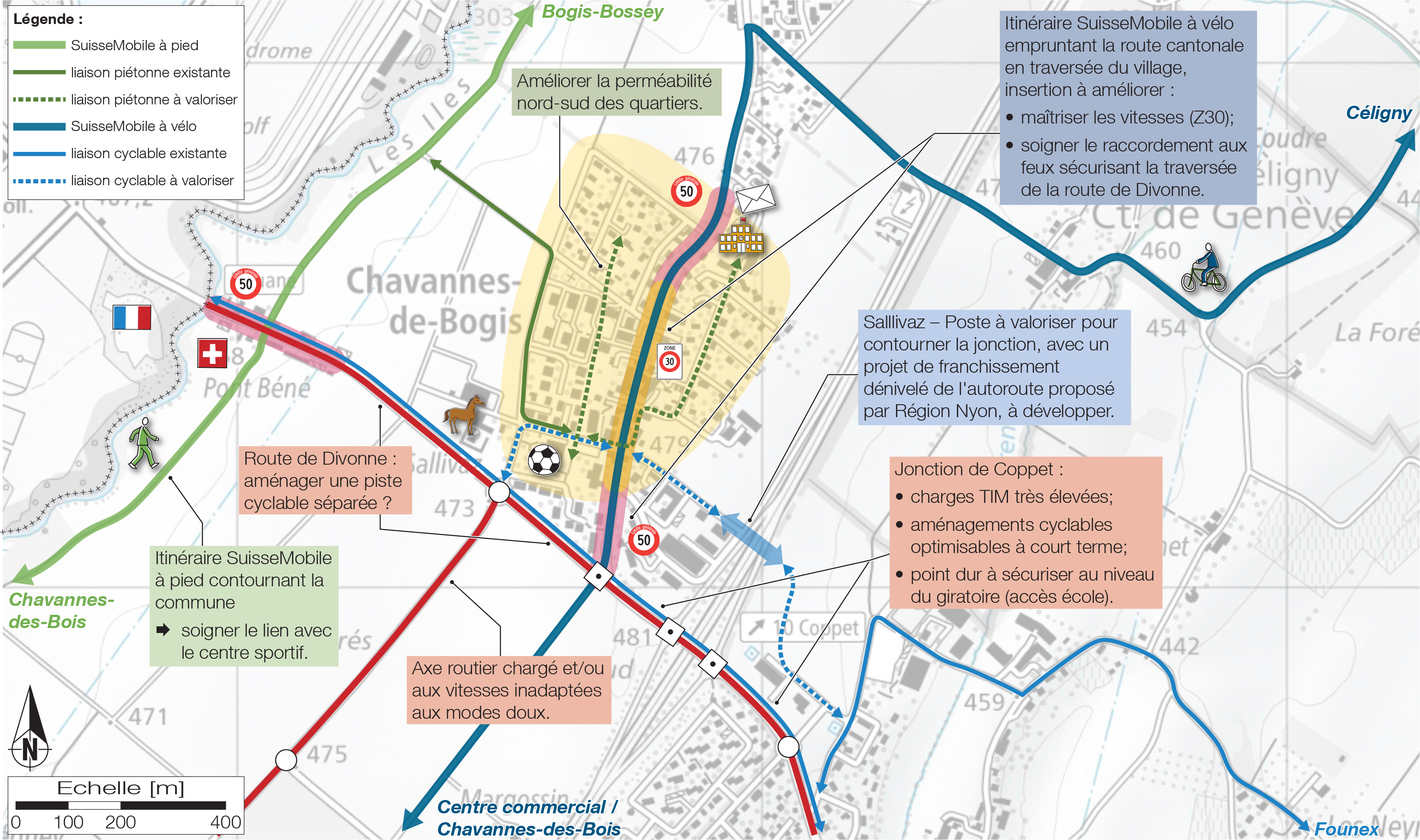 Chavannes-de-Bogis - Etude de mobilité communale