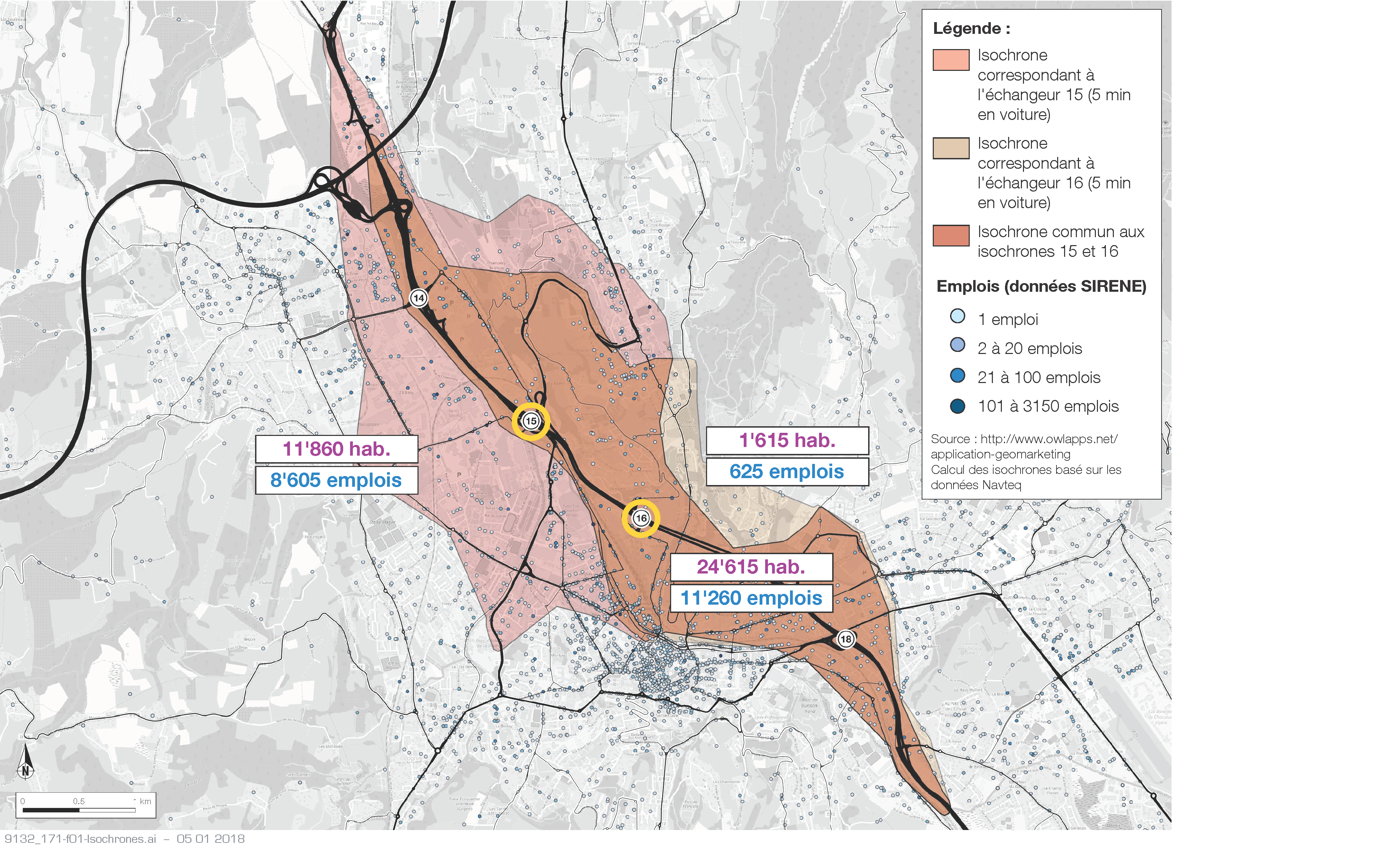 VRU de Chambéry – Etudes préliminaires d&#039;insertion urbaine