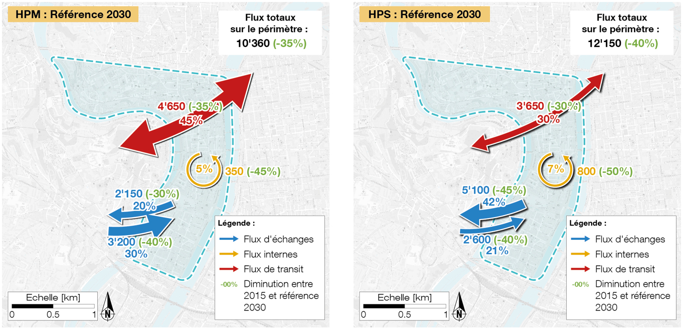 Modélisation des impacts circulatoires liés à l’apaisement de la Presqu’île et à la requalification des quais de la rive droite du Rhône