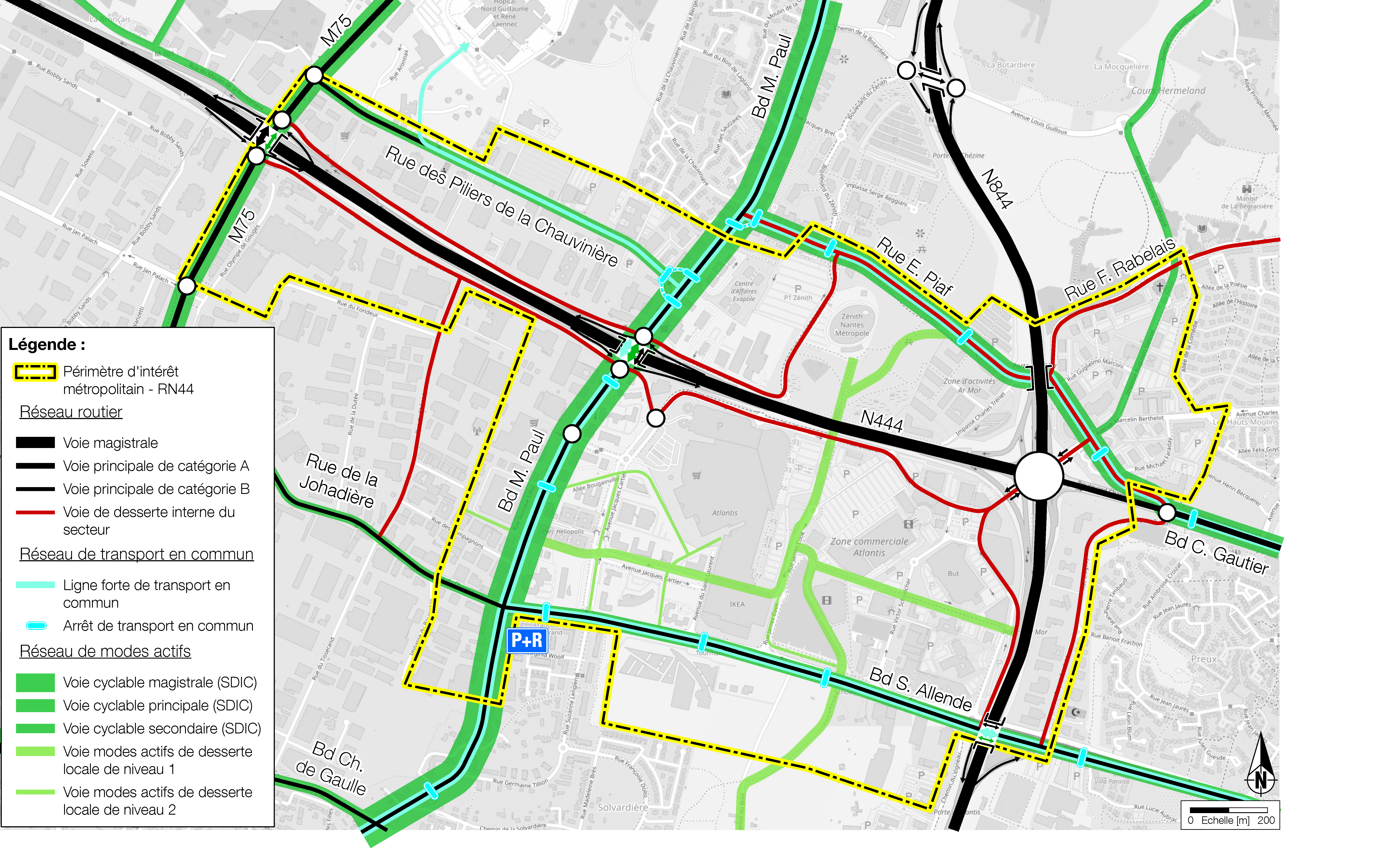 Assistance à maîtrise d’ouvrage sur le projet urbain « RN 444 » Secteur Atlantis