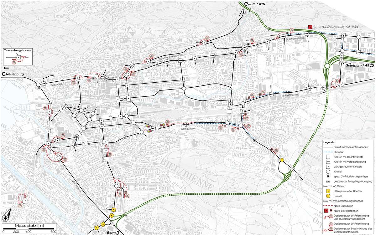 Mesures urgentes pour la mise en service du contournement de la ville de Bienne (A5 – Branche Est)