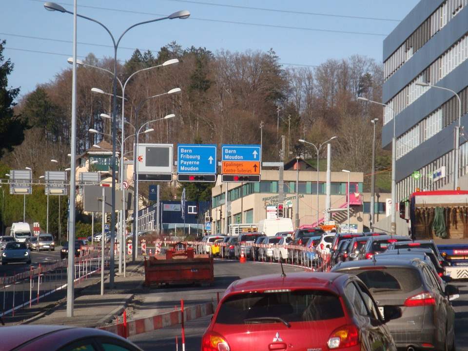 Lausanne/Epalinges  – Gestion du trafic durant les travaux de requalification de la route de Berne