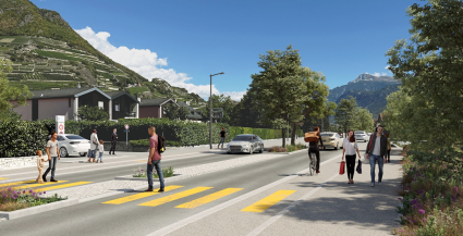 Vue projetée : carrefour Simplon/Centrale