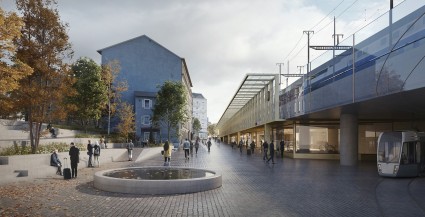 Visualisation de la future place Montbrillant