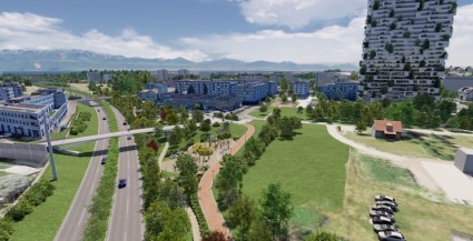 Pénétrante urbaine au droit du quartier des Cèdres